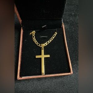 NEW FZTN Jewelry 18K Gold Plated Stainless Steel Necklace